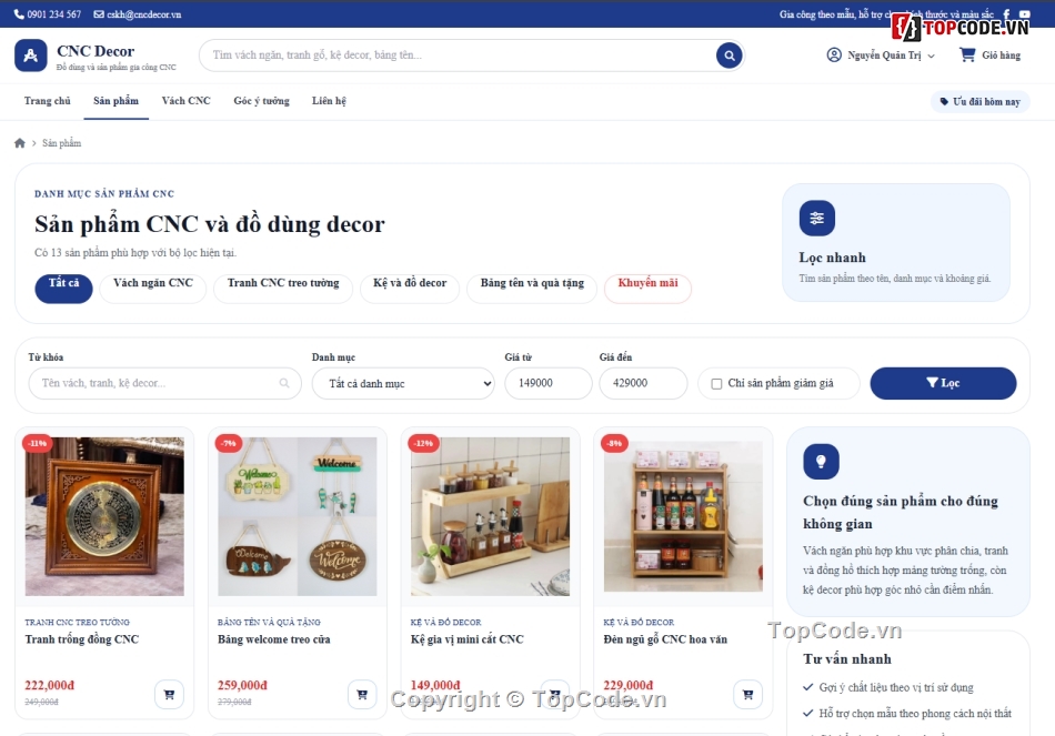 bán,Website bán đồ dùng,cnc